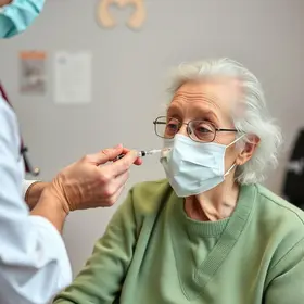 idosos vacinam-se contra a gripe